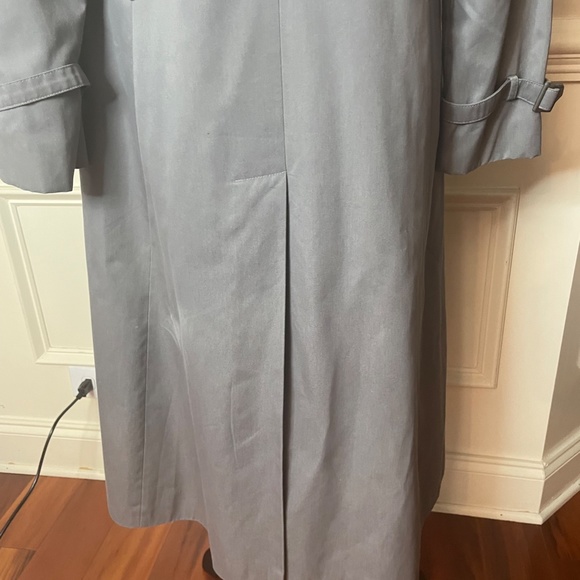 Vintage Dannimac Double-breasted Raincoat Trench Style Grey /Gray  Small VGC - Picture 6 of 11